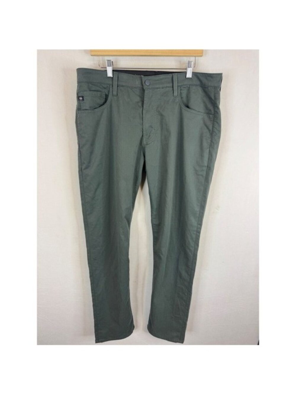AG Adriano Goldschmied Tellis Modern Slim Airluxe Pants Olive Green 35x32